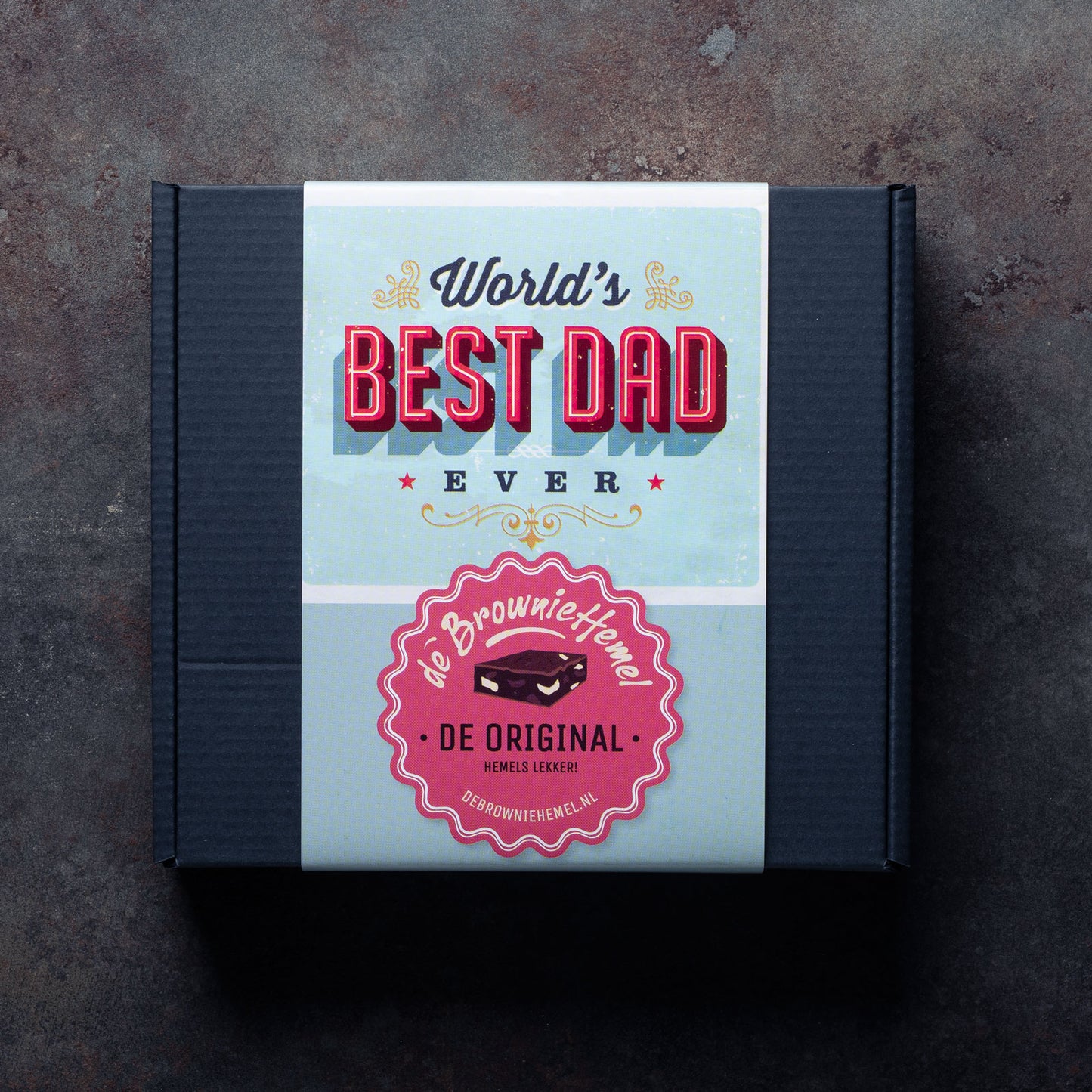 De Vaderdag giftbox van De Browniehemel. 4 Hemelse Brownies om cadeau te geven.