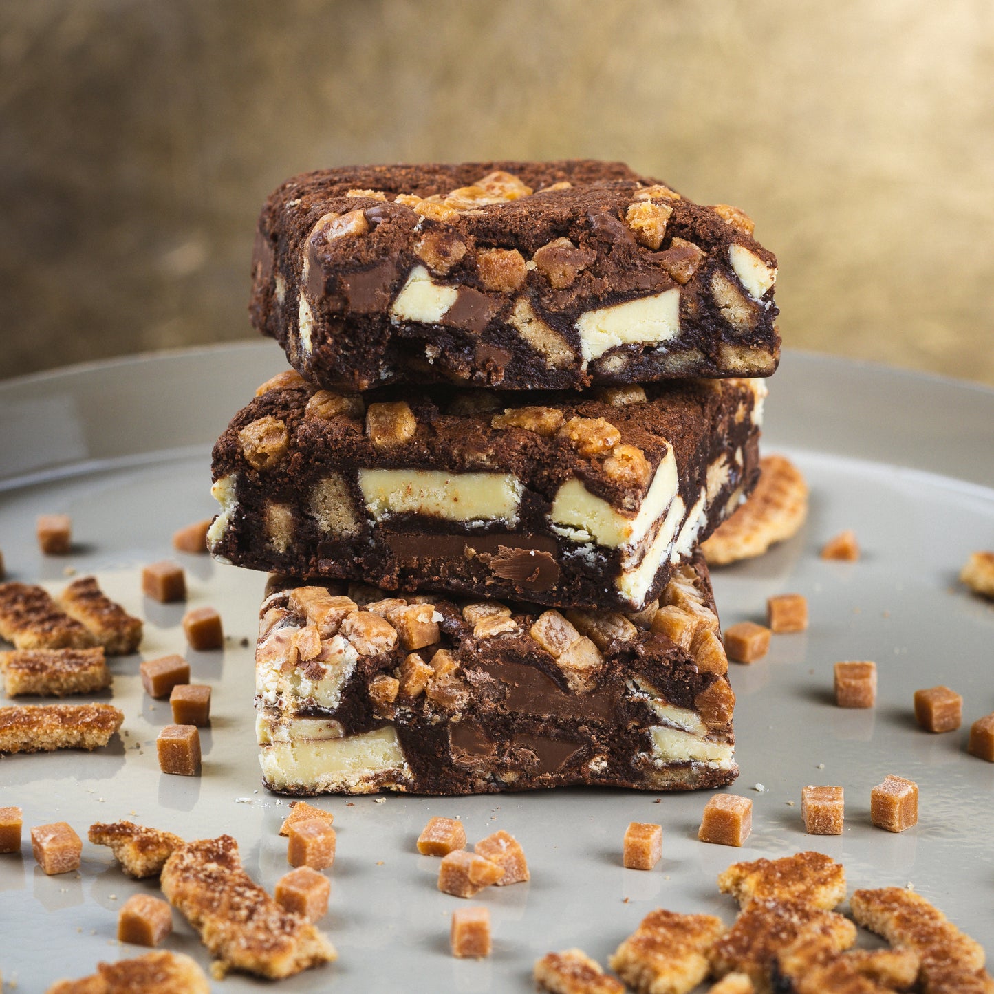 De Karamel Stroopwafel Brownie van De Browniehemel