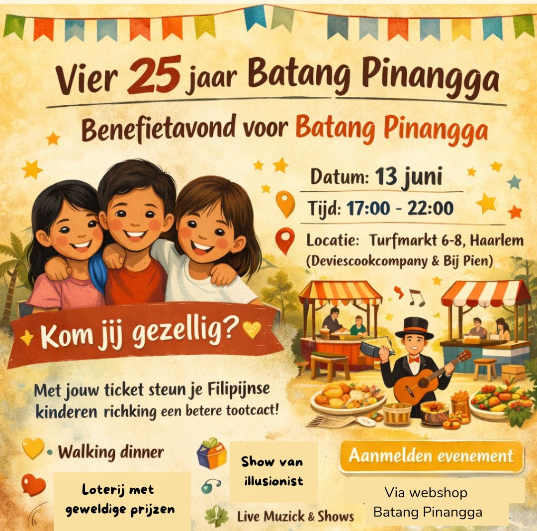 Kom je ook naar de benefietavond 13 juni?