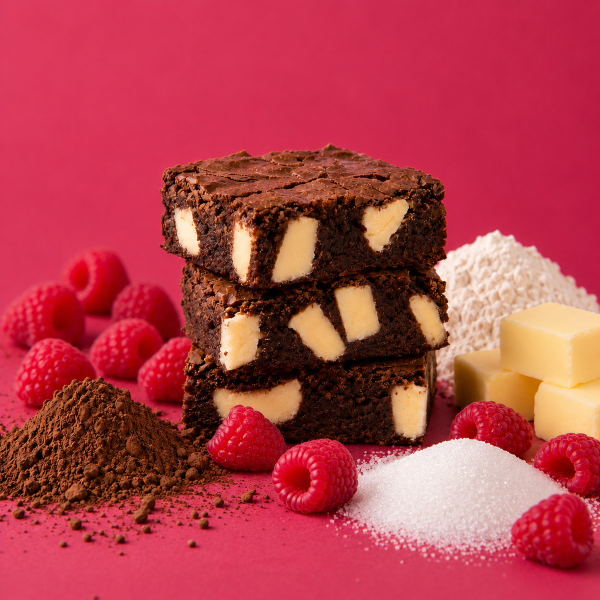 De Framboos Witte Chocola Brownie ❤️