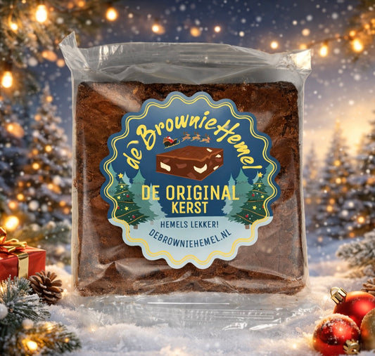 De Original Brownie met Kerststicker
