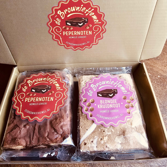 Gouden Sint Pepernoten Brownie en Blondie