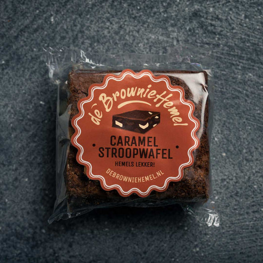 De Caramel Stroopwafel Brownie van De Browniehemel
